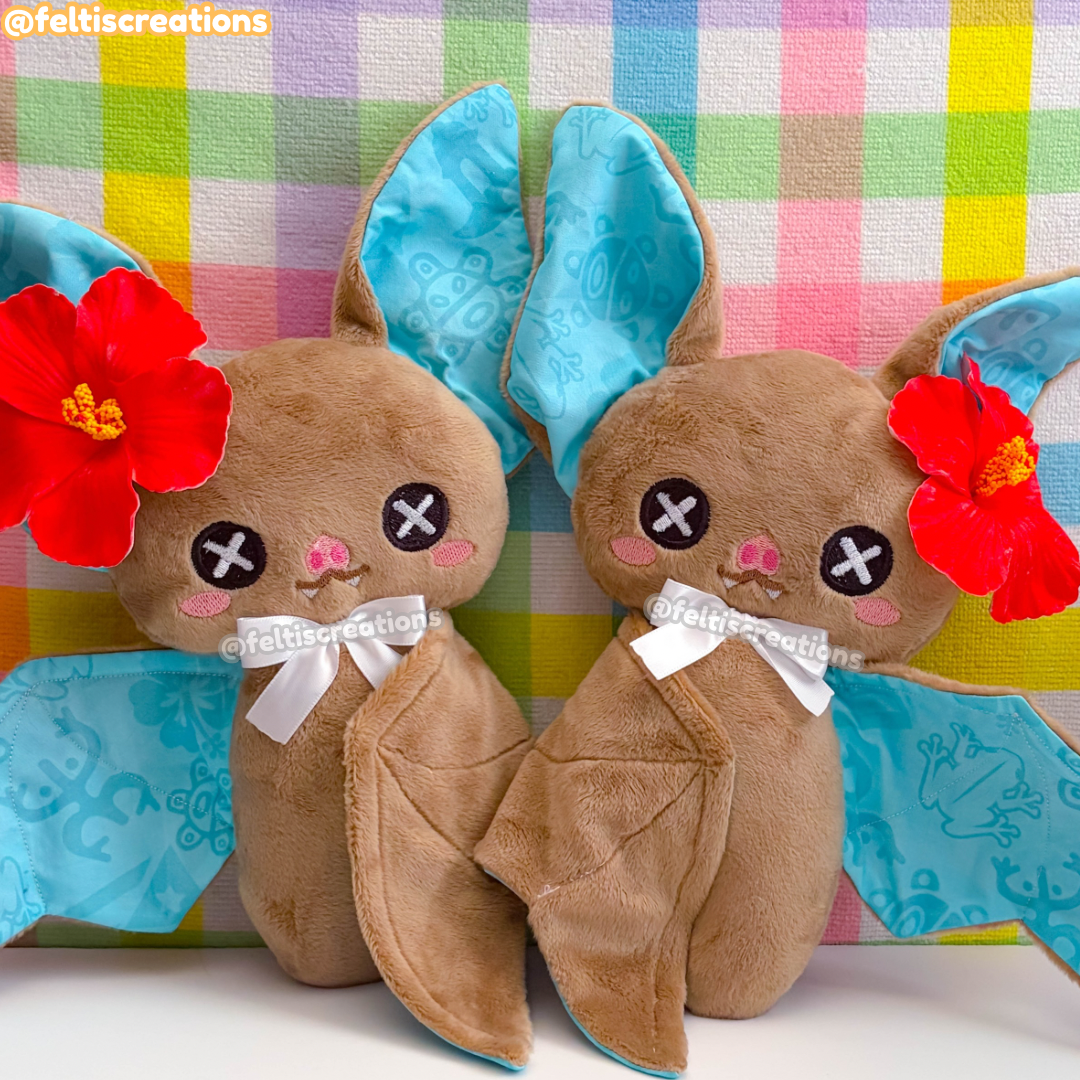 Button Pals Plushies - Bori Bats