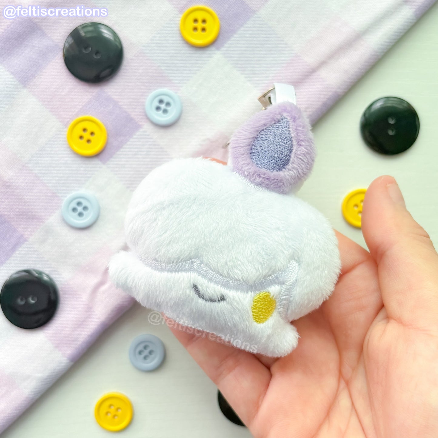 Candle Ghostie Plush Keychain