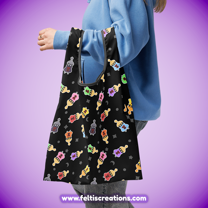 Colorful Heartless Shopping Bag