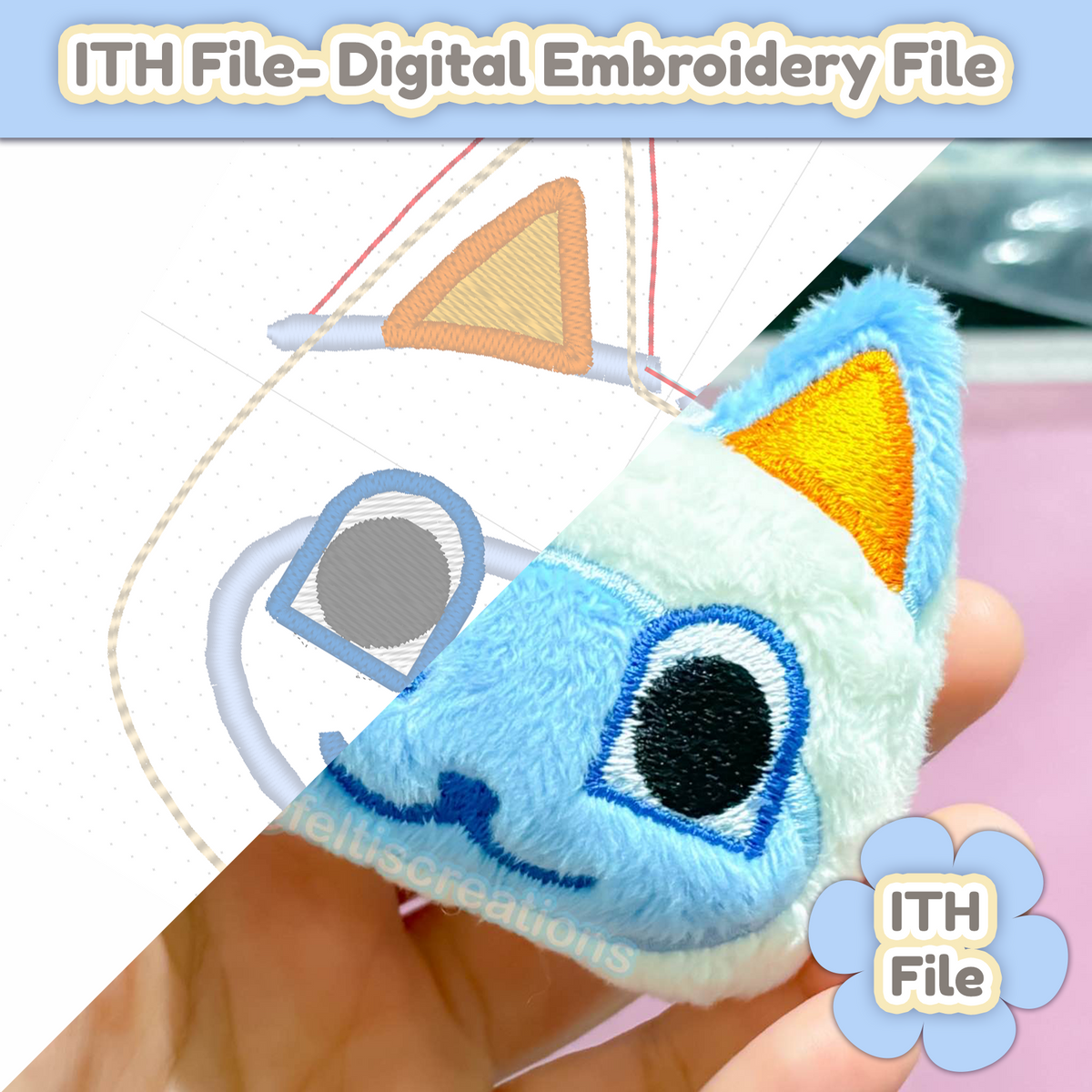 Mitzi ITH -  EMBROIDERY FILE - 4x4