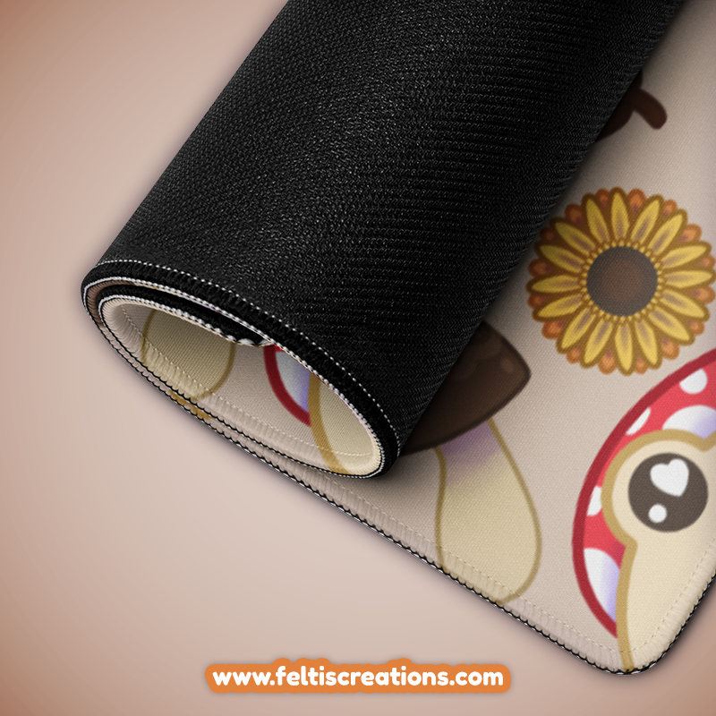 Fall Shroom Froggy Gaming Mouse Pad