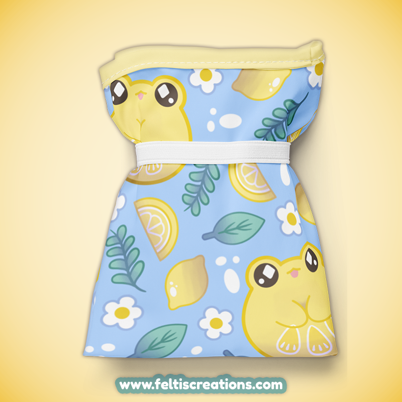 Lemon Frog Shopping Bag