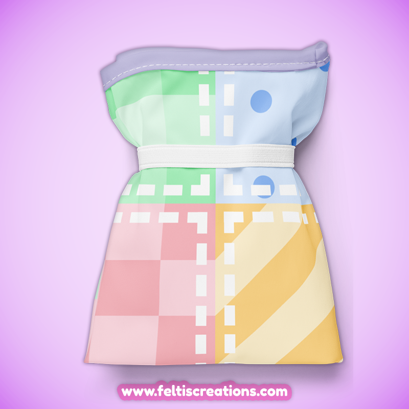 Pastel Patchwork Shopping Bag