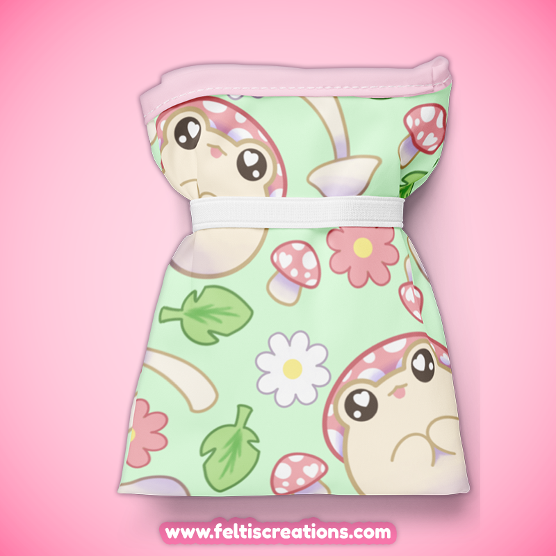 Spring Shroom Frog Shopping Bag