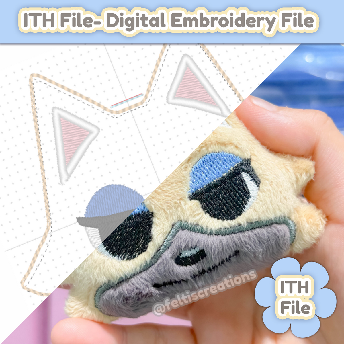 Vivian ITH -  EMBROIDERY FILE - 4x4