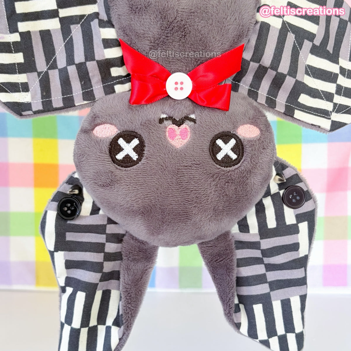 Button Pals Plushies- Ashy Lines