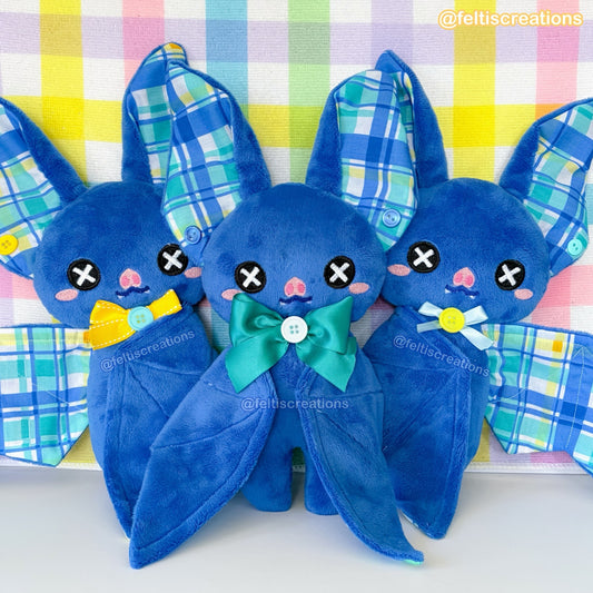 Button Pals Plushies- Blue & Yellow Plaid