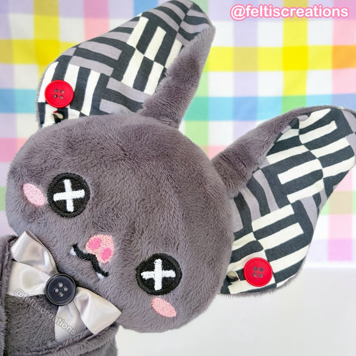 Button Pals Plushies- Ashy Lines