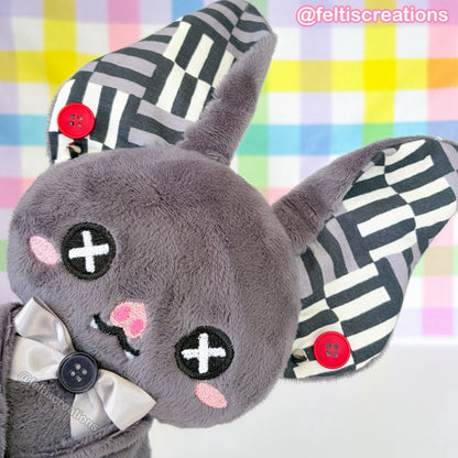 Button Pals Plushies- Ashy Lines