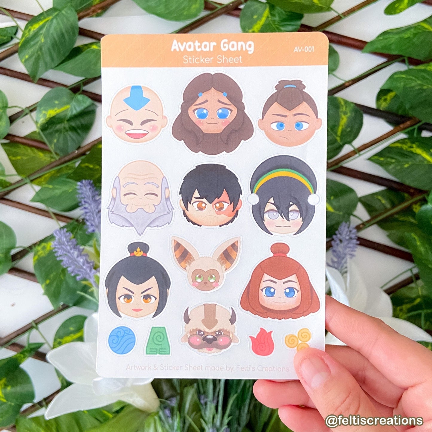Avatar Gang Sticker Sheet