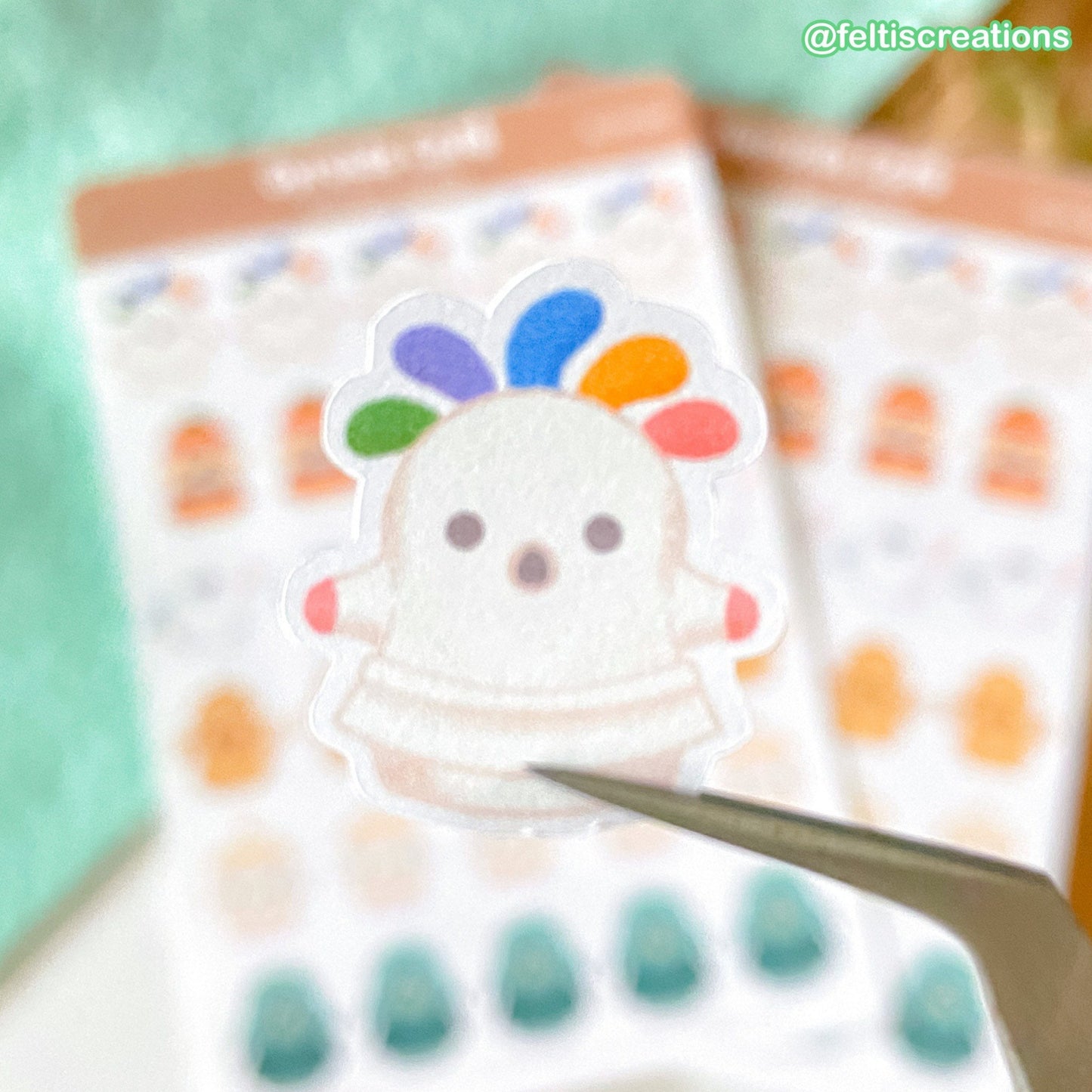 Gyroid Cafe Sticker Sheet