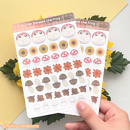Fall Shroom Frog Stationery Bundle